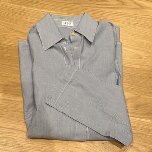 LESET Blue Pinstripe Shirt